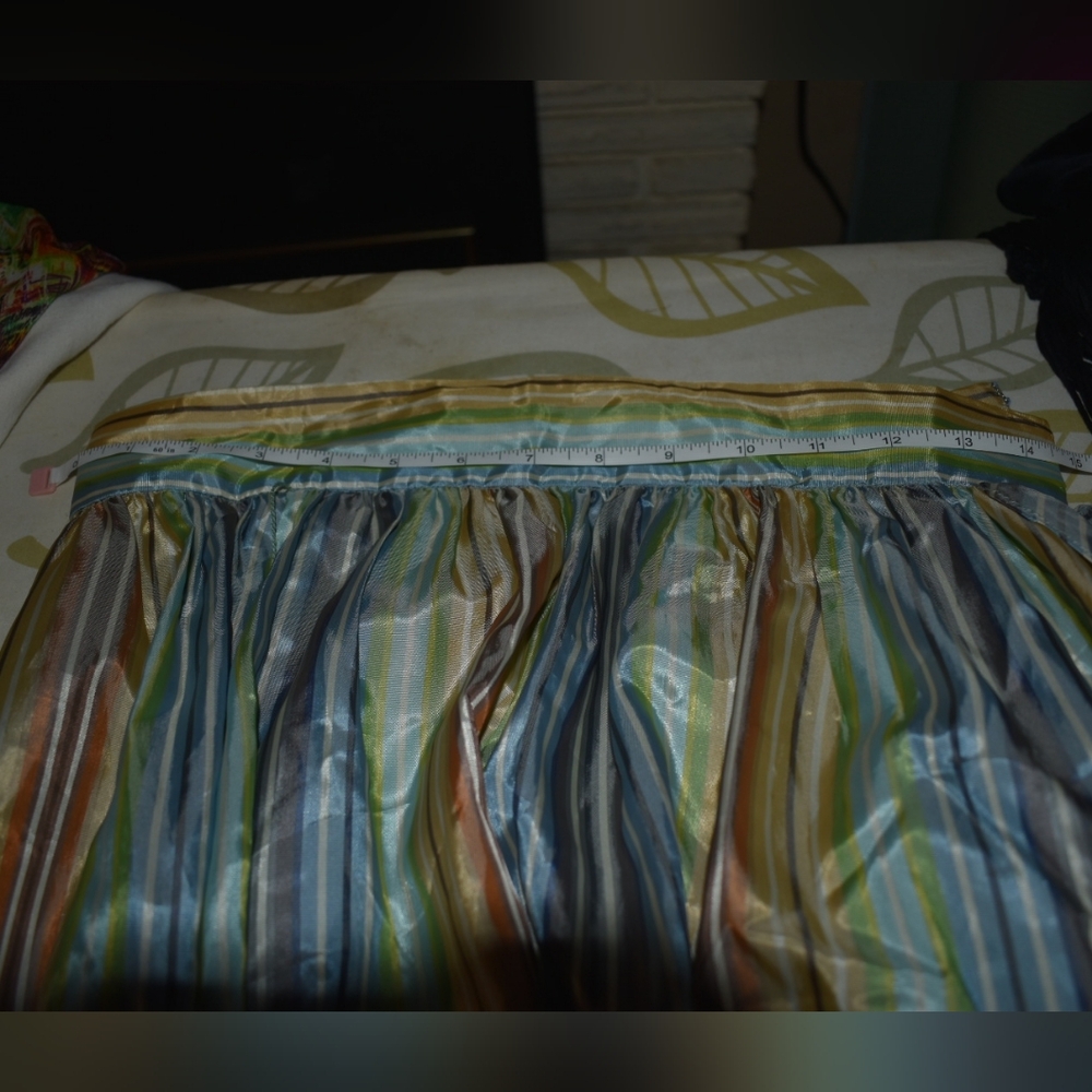 Striped Satin Maxi Skirt - Picture 6 of 7